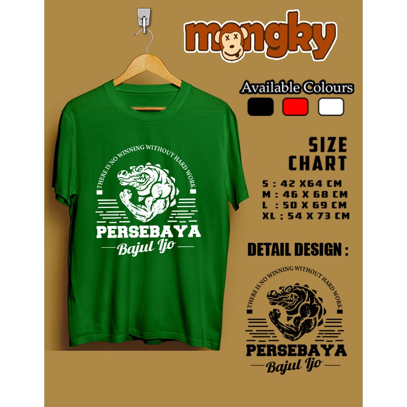 Kaos Bola Supporter Persebaya Style Vintage Desain