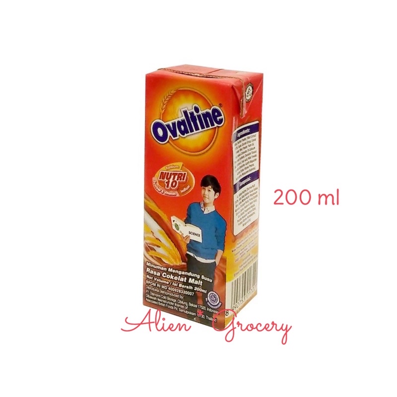 Ovaltine UHT Milk Choco Malt Susu Coklat 200ml