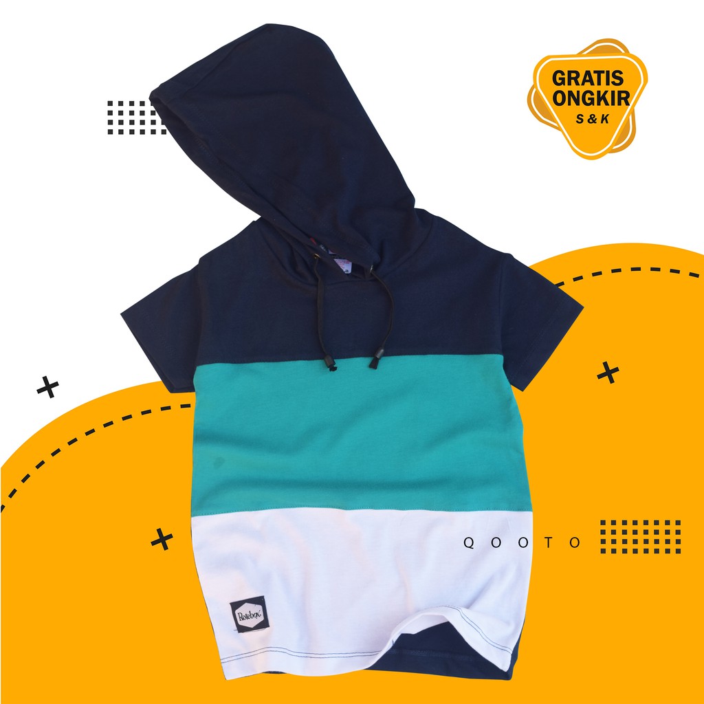 Rotebox kaos hoodie anak laki laki umur 1-12 tahun Kombinasi