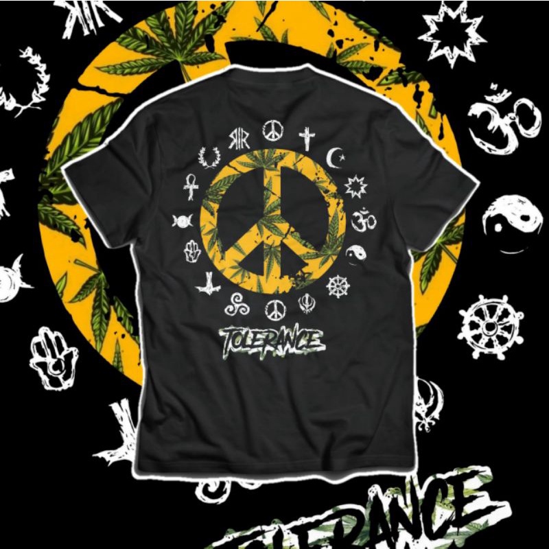 T-shirt Pluralisme / Kaos Panjang umur hal hal baik / Tolerance / Agama / Atasan