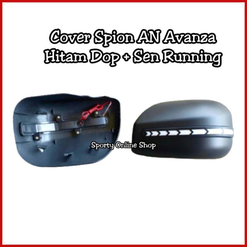 Cover Spion Avanza New 2012 ON Hitam Dop + Lampu Sen Running