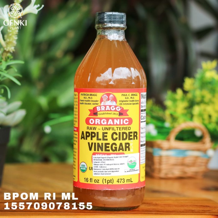 

02 Apple Cider Vinegar (Bragg) 473 Ml Ds51Ghg