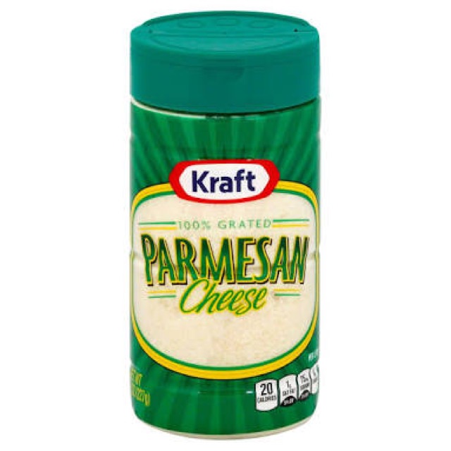 kraft parmesan cheese 100% grated