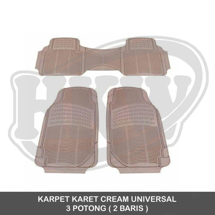 Cuci Gudang Karpet Karet Cream 3 Potong mobil Rush Terios 2008 - 2012