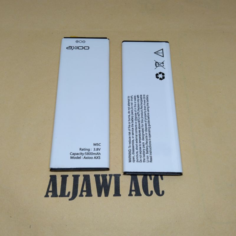 Batre Batere Baterai Axio AX5 Axioo M5C - Original Battery Handphone