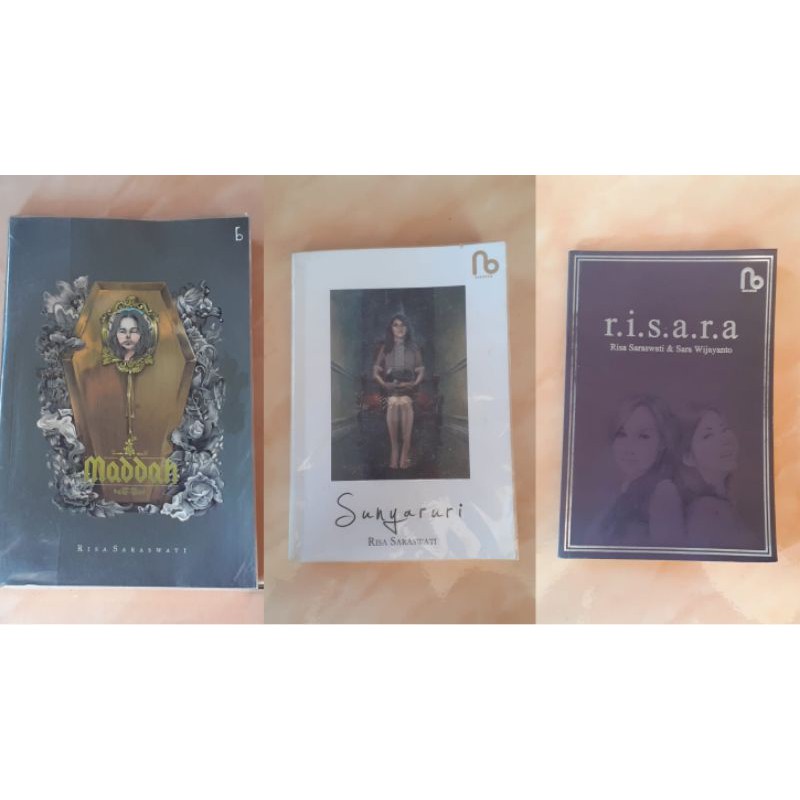 Paket Novel Risa Saraswati (Maddah, Sunyaruri, Risara) Sarah Wijayanto Original Preloved