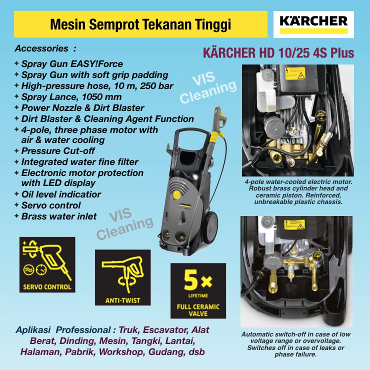 High Pressure Cleaner 250 Bar KARCHER HD 10/25 4S Plus