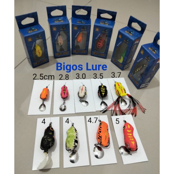 Soft Frog Bigos Lure/ Umpan Casting Ikan Gabus/Snakehead Hook VMC/Kenzi