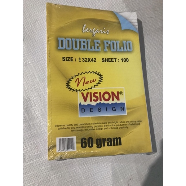 

kertas folio bergaris isi 100 lembar double