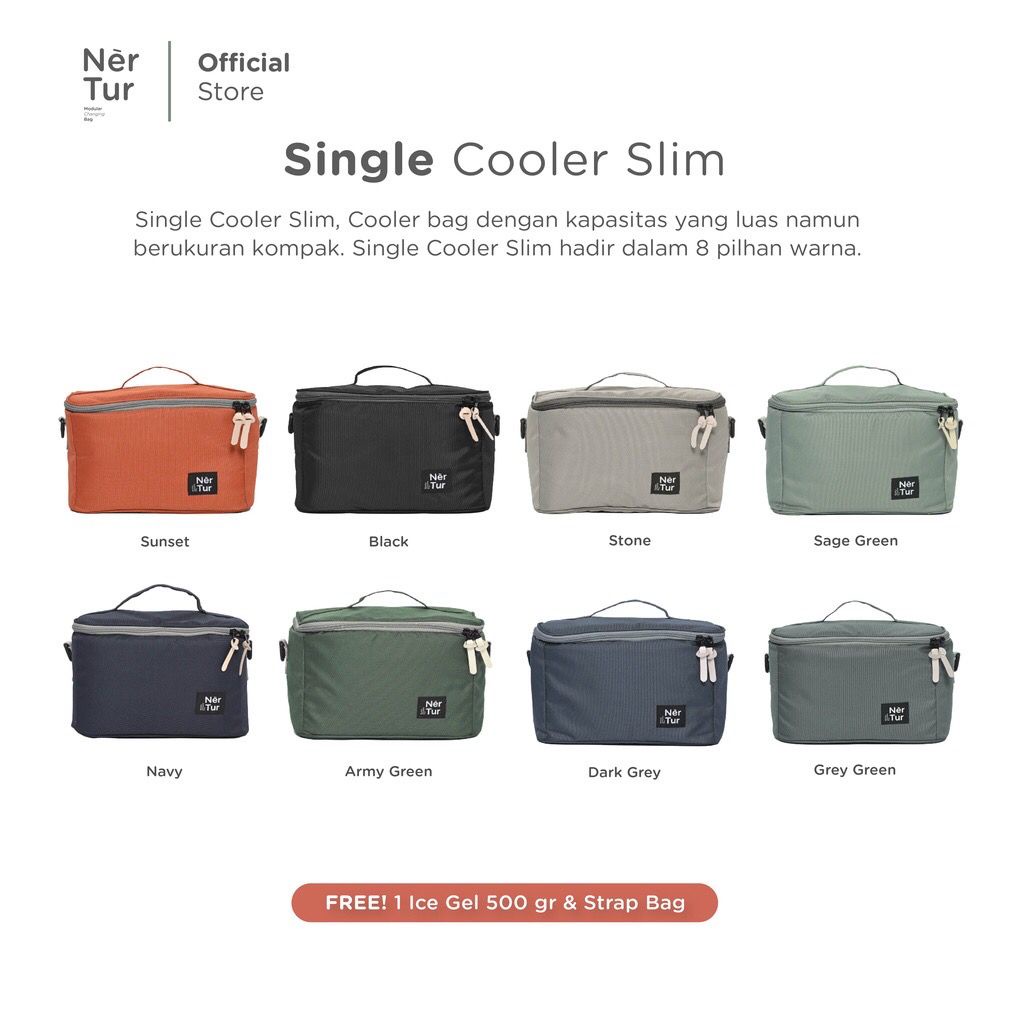 Nertur - Single Cooler Slim / Tas Penyimpanan ASIP