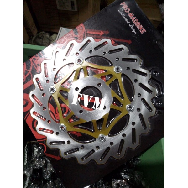 piringan cakram depan rx king rxking geligi lebar 300m+breket