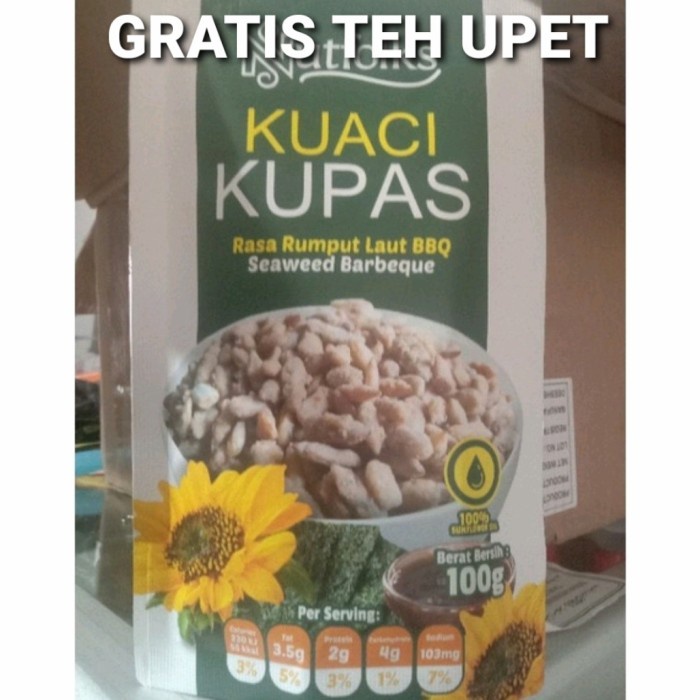 

PROMO kuaci kupas rasa rumput BBQ laut GRATIS Teh Upet