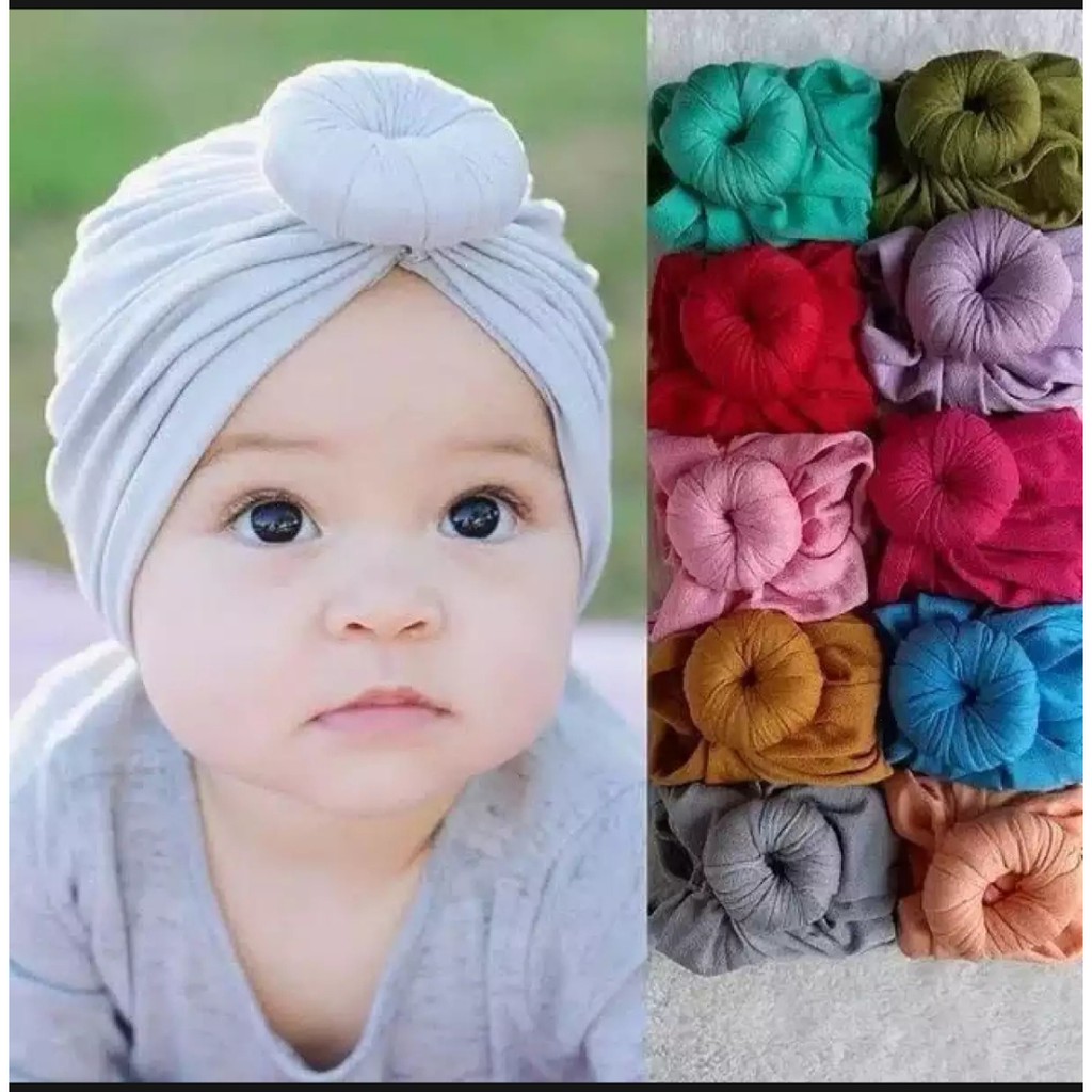 turban anak / TURBAN DONAT / turban bayi / baby &amp; kids / jilbab anak / PUSAT JILBAB CICALENGKA