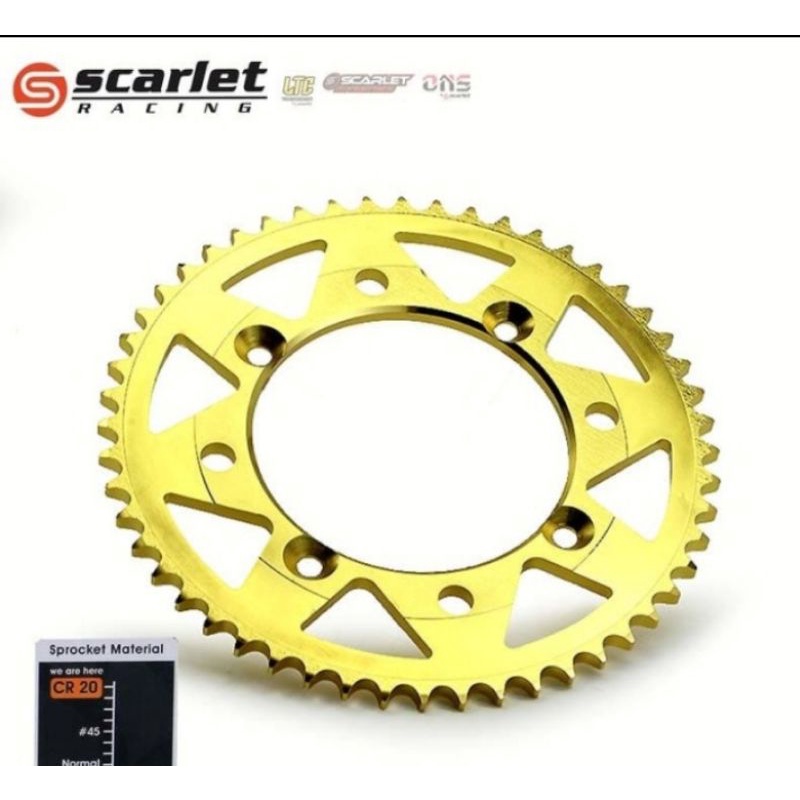 SSS TK RACING SCARLET CRF GEAR GER BELAKANG 428 HONDA CRF150