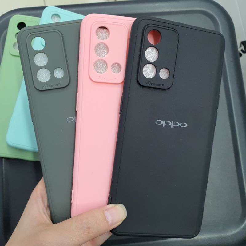 Silvertech Kesing OPPO A95 Softcase Silikon frosted Case Temperglass Dan Accessories Lainnya untuk A95