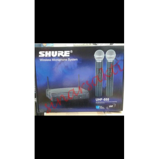 Mic wireless shure UHF 555 ( Handheld )