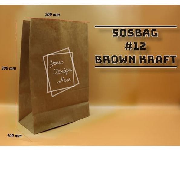 

Bagus Dipakai PAPER BAG - SOS BAG #12 - BROWN KRAFT - KANTONG KERTAS ROTI - 100 PCS KN13