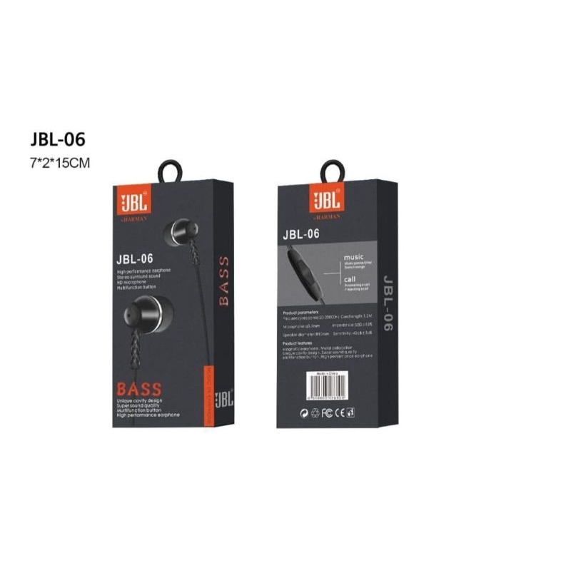 HEADSET JBL HARMAN PUREBASS JB-11 JBL-06 JBL-09