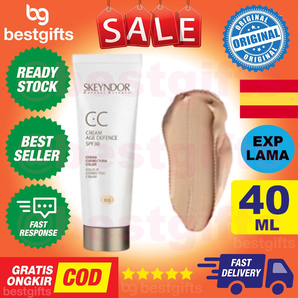 SKEYNDOR NATURAL DEFENCE CC CREAM AGE DEFENCE SPF 30 TYPE 00 KRIM KOREKSI WARNA KULIT WAJAH 40 ML