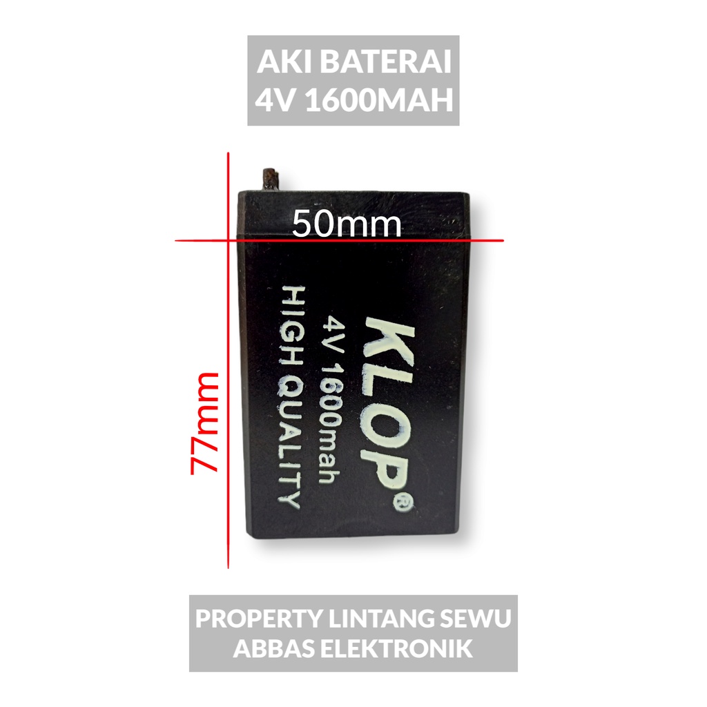 BATU BATERY BATERAY BATERAI ACCU ACU AKI KERING 4V 4 V 4 VOLT 1600MAH