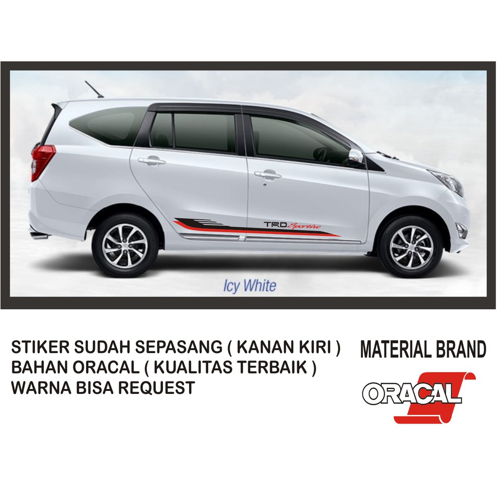 Stiker Setiker Mobil Cutting Body Pintu Samping Agya Ayla Calya Sigra Avanza Xenia Lis Trd Sportivo Shopee Indonesia