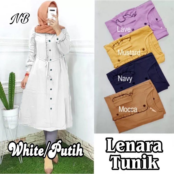 LENARA TUNIK / TUNIK WANITA/KEKINIAN/L/XXL/TERBARU/TERMURAH/TUNIK VIRAL/JUMBO