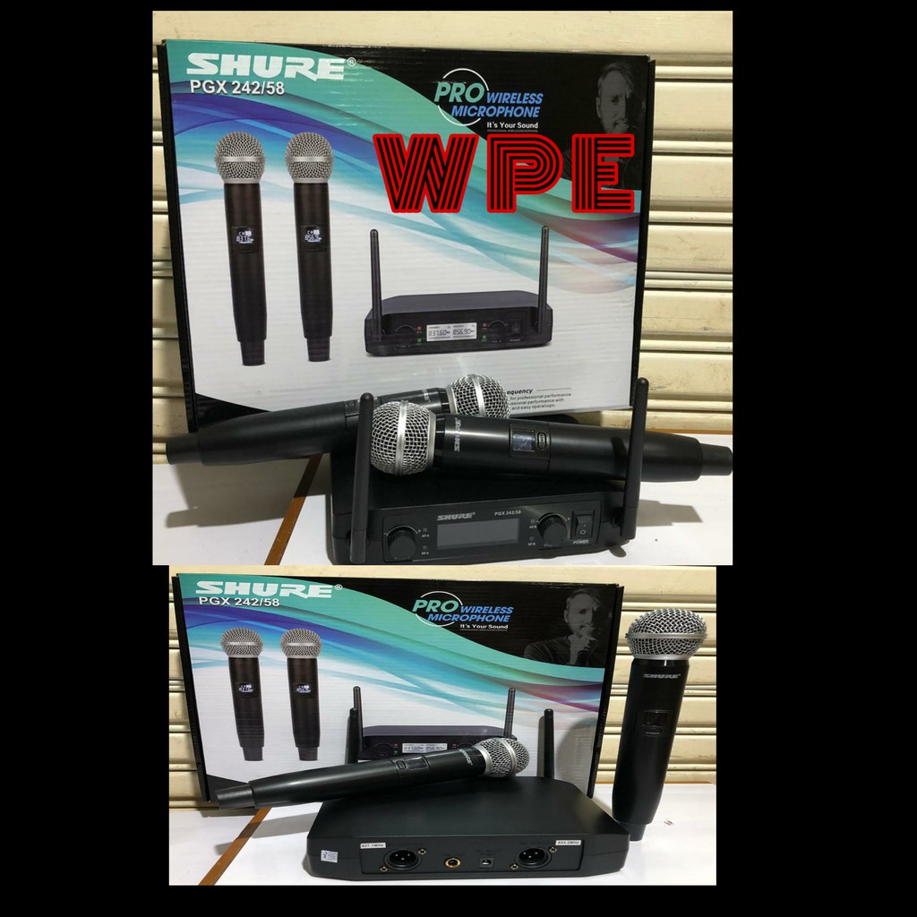 Mic Wireless Shure PGX 242/58 Dual Handle