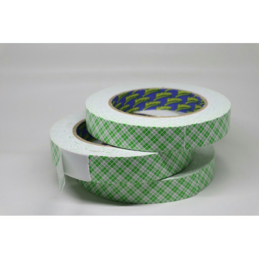 Double Tape Foam Busa Batik Putih 24mm x 6Yard Mounting Tape 888