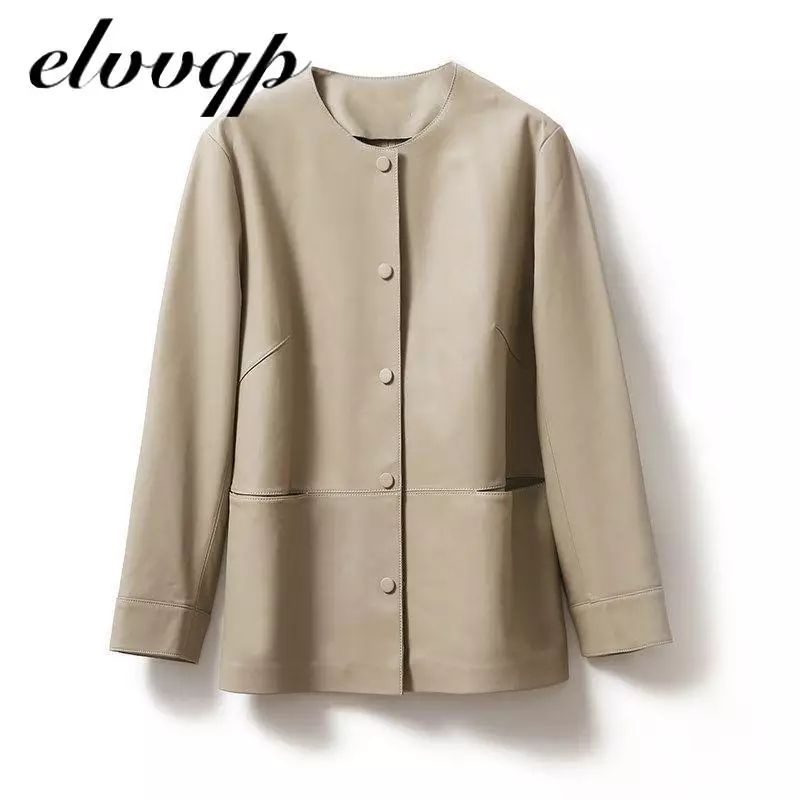 Mantel Kulit Antik Wanita 2020 Baru Longgar Hitam Pu Jaket Wanita Single Breasted Punk Pendek Faux Kulit Mantel Mujer