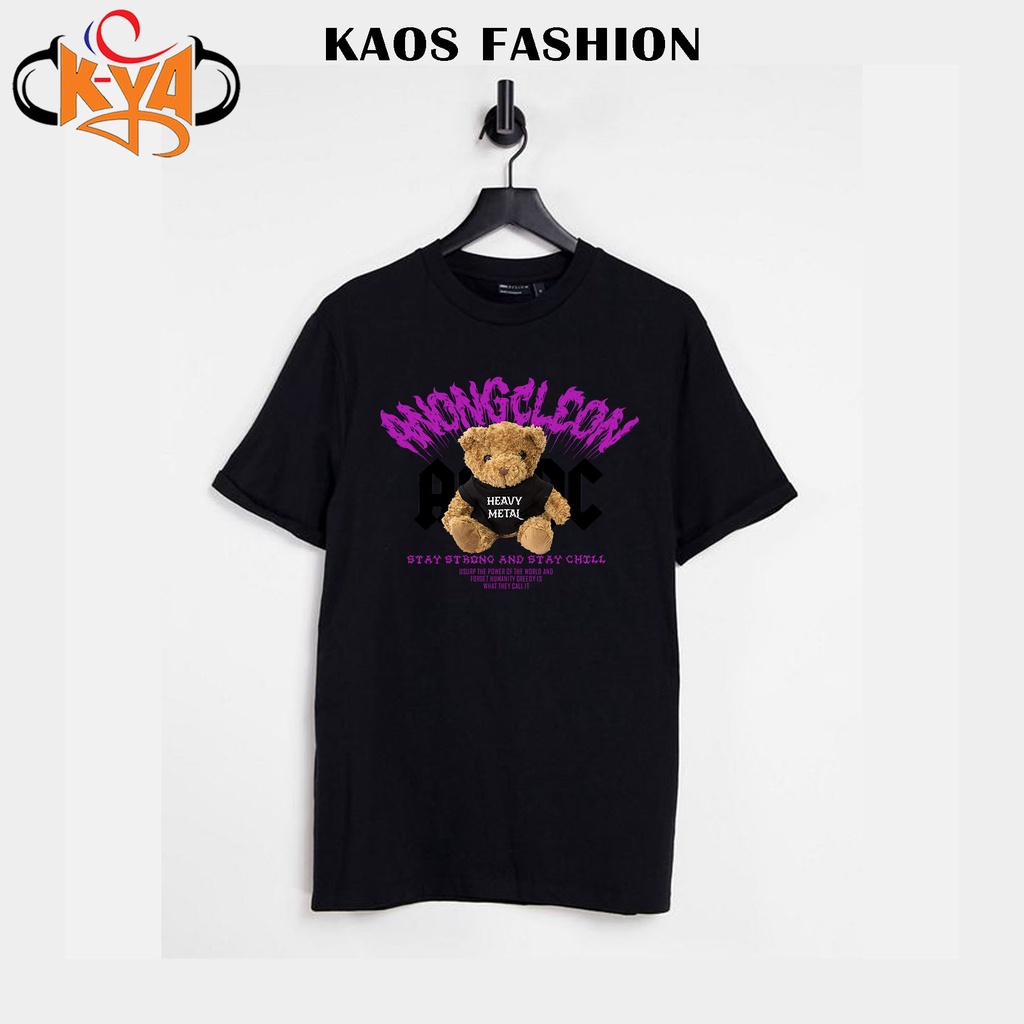 K - YAA kaos bear - kaos boneka beruang - kaos teddy bear - kaos fashion - kaos pria - kaos beruang 