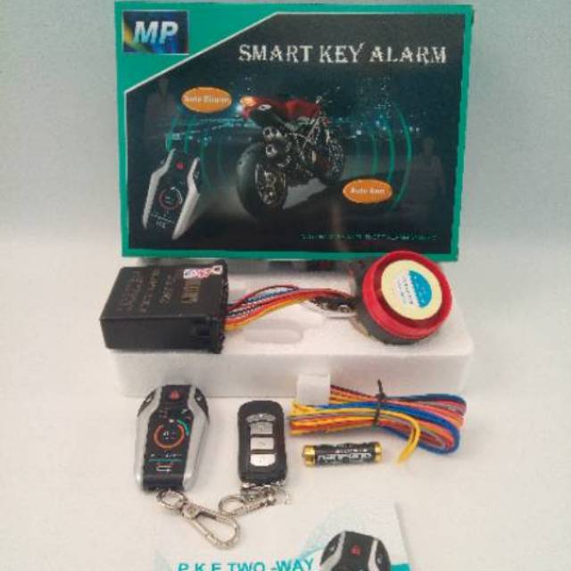 Alarm MP Smart Key. Alarm Anti Maling Smart Key. Alarm MP Smartkey Remote Getar dan bisa Silent