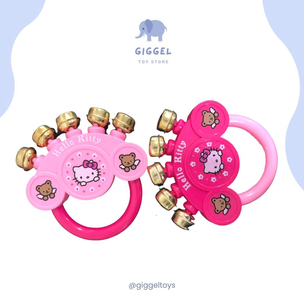 [ Giggel ] Kerincingan Bayi / Mainan Kerincingan Untuk Bayi / Baby Bell / Baby Teether Rattle Stick Gigitan Bayi BPA Free