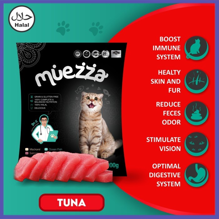 ✔ COD ✔ Makanan Kucing Kering - Tuna Flavor - Muezza Cat food
