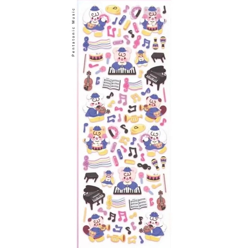 

Sticker Music Class Stiker Not Balok Piano Pernak Pernik Unik Gift