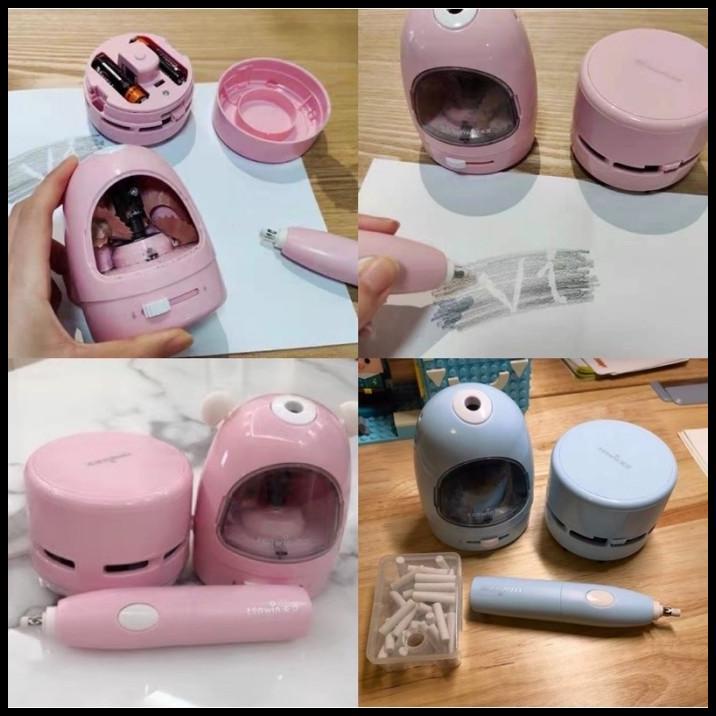 

Tenwin Electric Stationery Set Alat Tulis Penghapus Serutan Elektrik