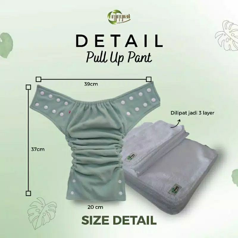 Clodi Ningrat Pull Up Pant 2 Insert cocok untuk New Born 3-18 kg Bisa COD