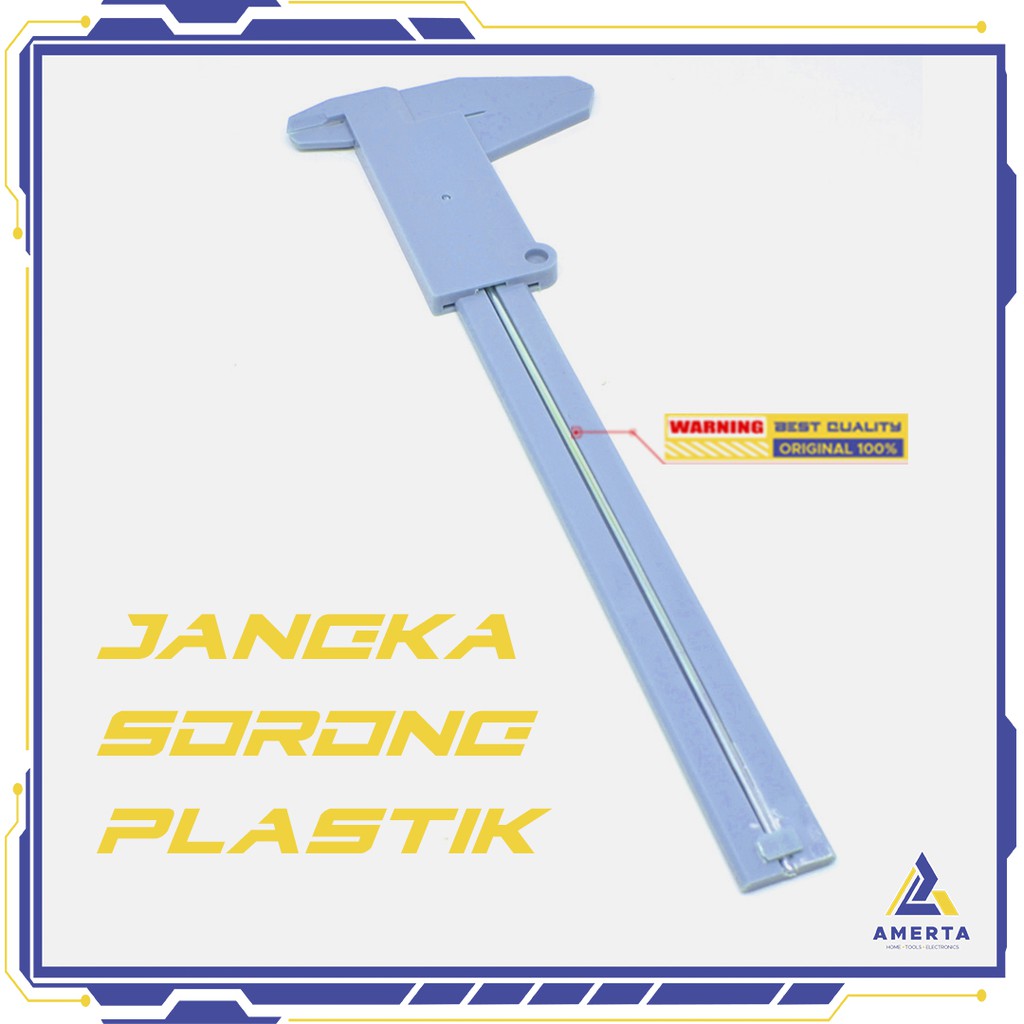 Jangka Sorong Plastik Vernier Caliper Gauge Micrometer 150mm