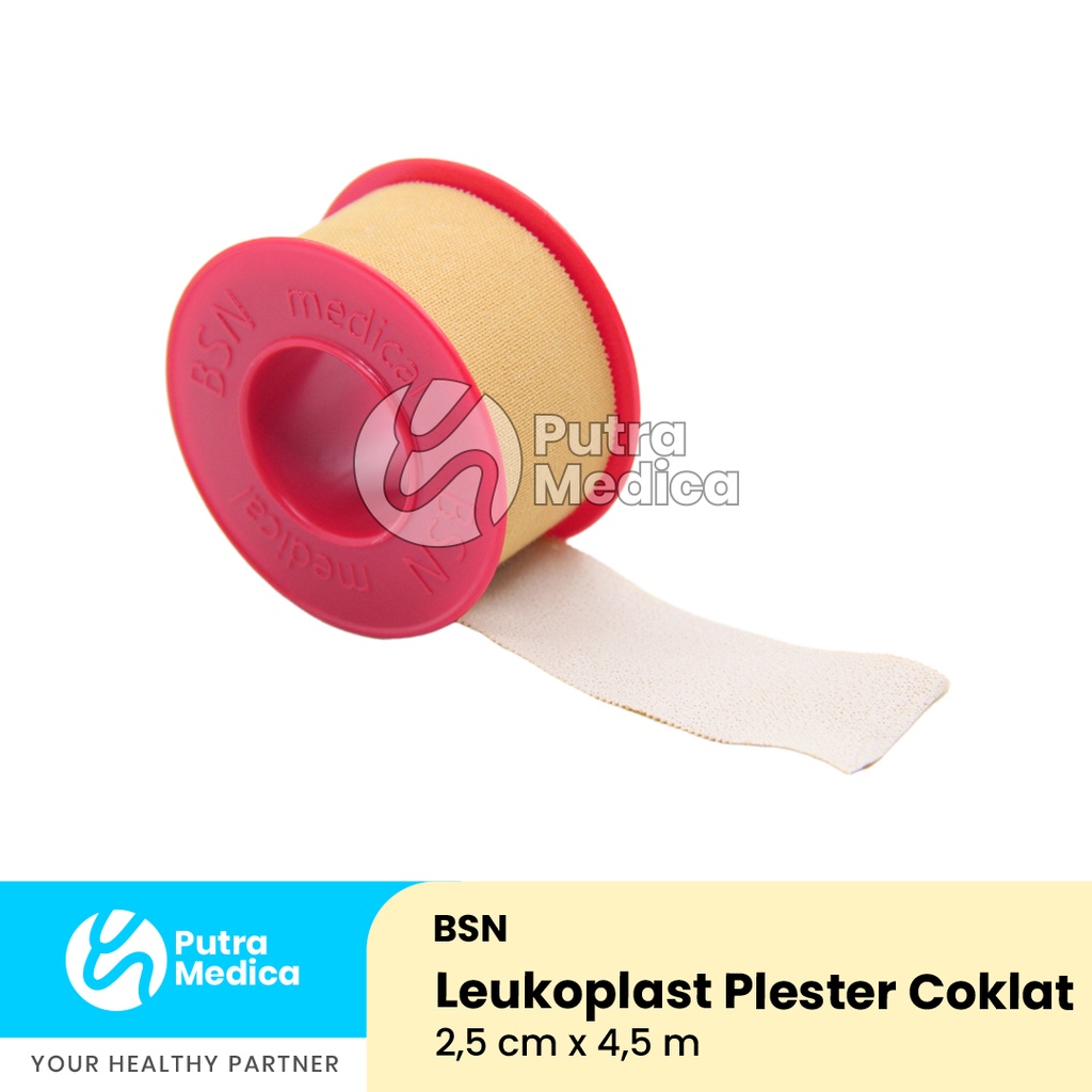 BSN Leukoplast Plester Coklat Roll 2,5cm x 4,5m / Plaster Perekat Penutup Luka