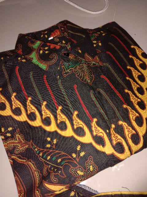 Batik Couple Keluarga Sania Ruffle Ori Ndoro Jowi Kupu Kuning