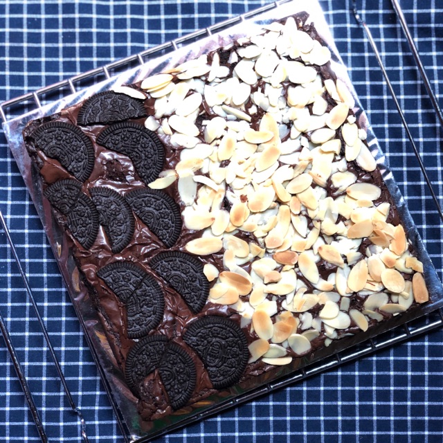 

Brownies shiny & fudgy