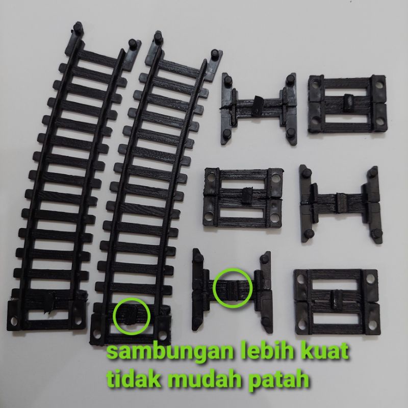 Join Rel mainan Kereta Api joiner rel 90° Railking rail king skala 1:87 HO