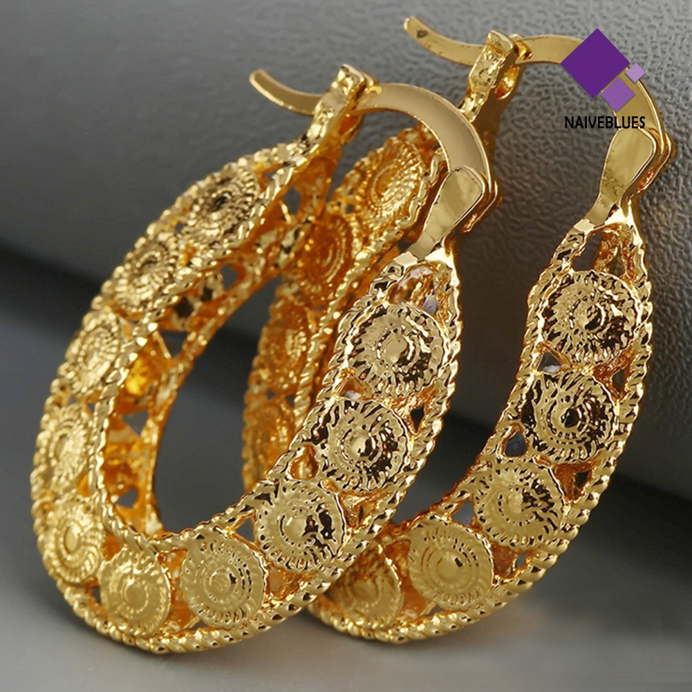 Anting Hoop Model Hollow Untuk Wanita