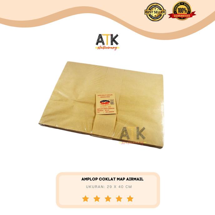 

Amplop Coklat Map Airmail Atk