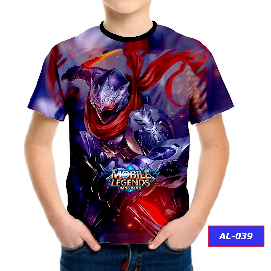 Kaos Hayabusa Mobile Legends 3D Kaos Kartun Lucu Murah AL 39 Shopee Indonesia