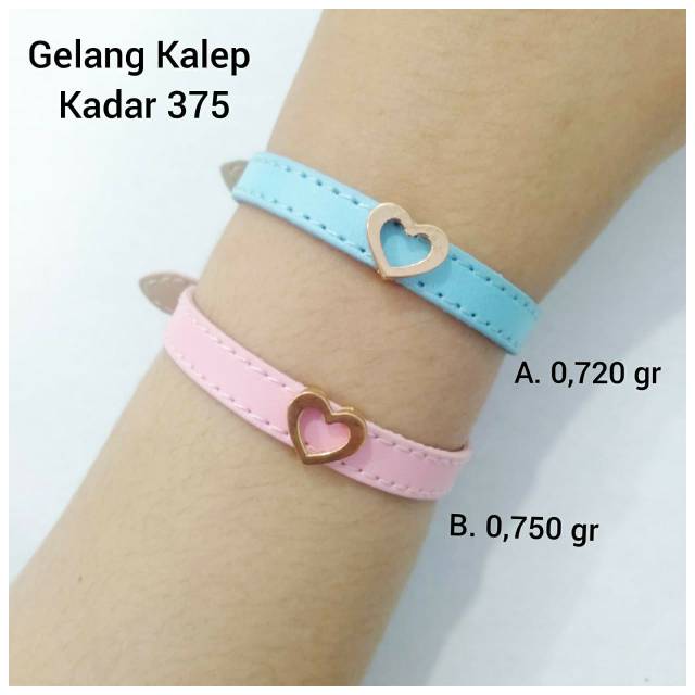 Gelang wanita fashion emas kadar 375