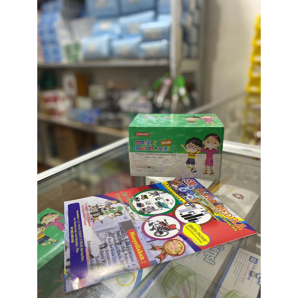 Onemed masker bedah anak 3ply