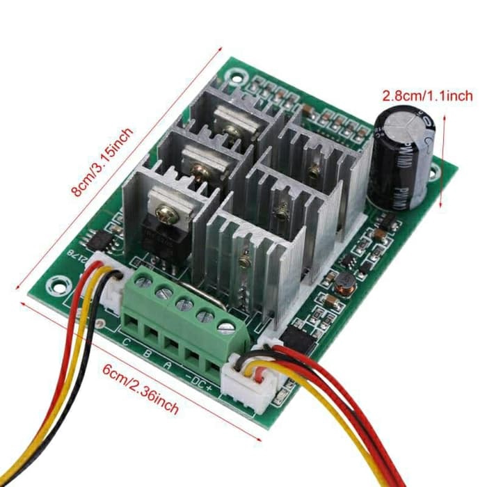 BLDC Controller 12-36V 15A Brushless Reversible Speed Control 500W Sensorless