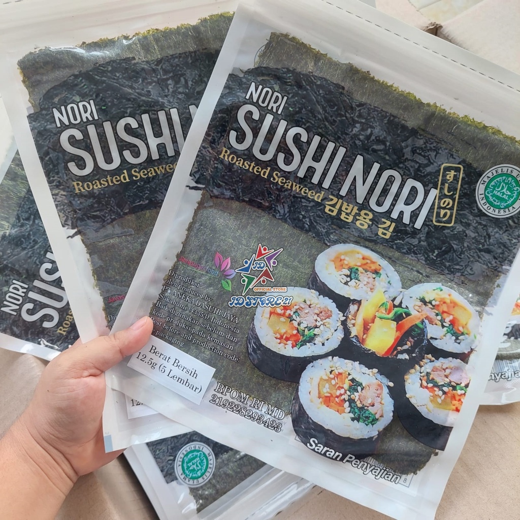 JAVA SUSHI NORI Rumput Laut Kimbap Seaweed Halal MUI