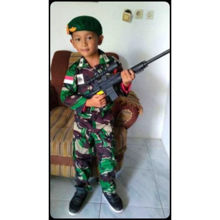 [GRATIS ONGKIR] Baju Loreng TNI AD - Baju profesi TNI AD - Kostum Loreng TNI AD - S TERPERCAYA