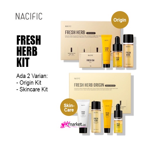 [BPOM] Nacific Fresh Herb Origin Kit | Nacific Fresh Herb Skin Care Kit (4 Items)